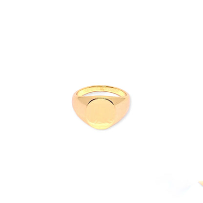 IVI Jewellery Women's Gold-Plated Signet Ring