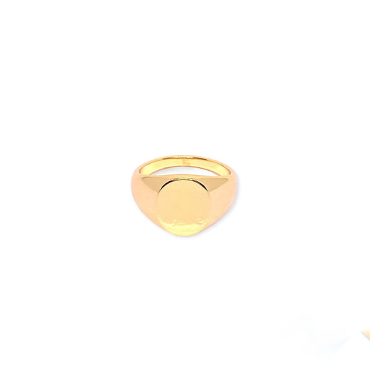 IVI Jewellery Women's Gold-Plated Signet Ring